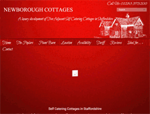 Tablet Screenshot of newboroughcottages.co.uk